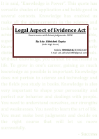 Notes_Legal aspect Evidence act.pdf